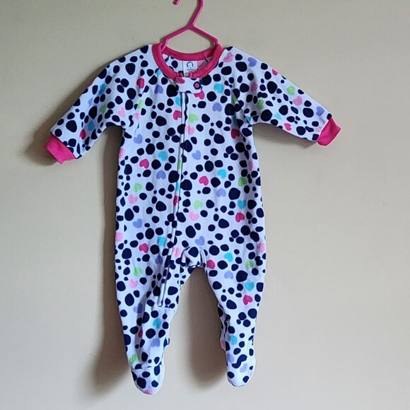 Gerber - Footed Sleeper With Polka Dots Size 6-9 Months - Picture 1 of 5